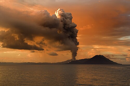 Tavurvur volcano, Rabaul